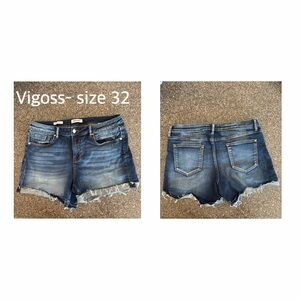 Vigoss Women's Distressed Blue Jean Shorts